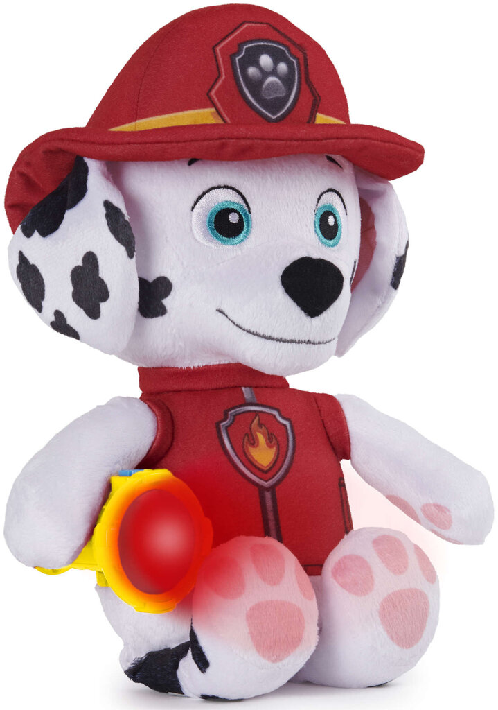 Kalbantis minkštas žaislas-naktinė lemputė Paw Patrol Marshall, 29cm kaina ir informacija | Minkšti (pliušiniai) žaislai | pigu.lt