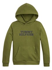 TOMMY HILFIGER Tommy Hilfiger Logo Hoodie Kb0Kb08500Ms2 Putting Green 540125322 цена и информация | Свитеры, жилетки, пиджаки для мальчиков | pigu.lt