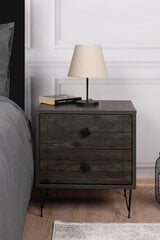 Naktinis staliukas Asir, 50x55x40cm, rudas kaina ir informacija | Spintelės prie lovos | pigu.lt