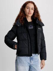 CALVIN KLEIN JEANS Hooded Puffer Black 560076858 цена и информация | Женские куртки | pigu.lt