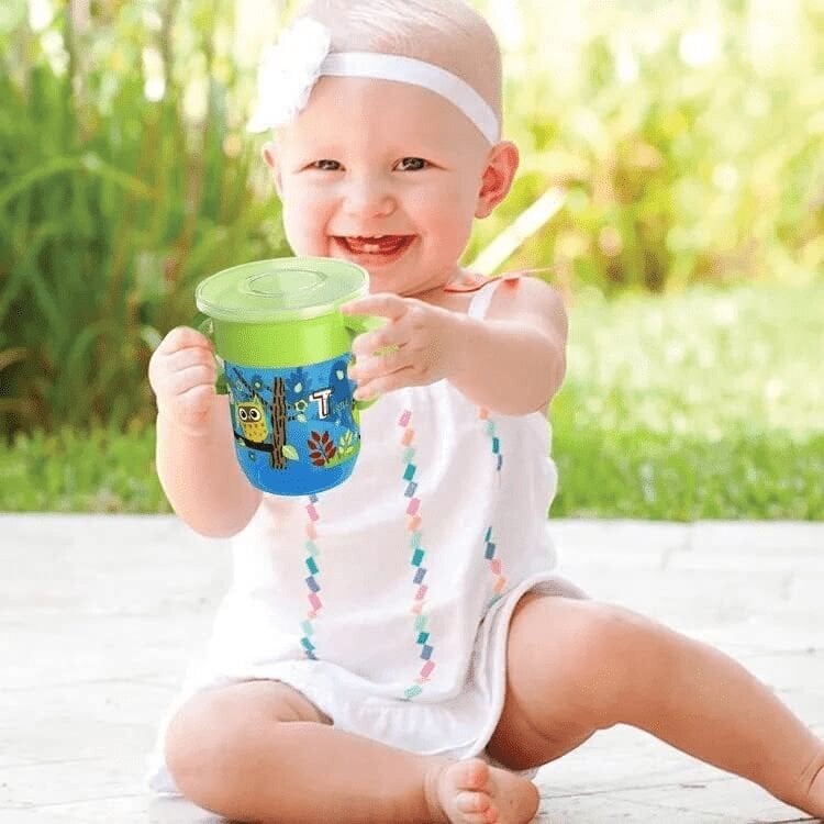 Nesandarus gėrimo puodelis su 360° dangteliu kaina ir informacija | Buteliukai kūdikiams ir jų priedai | pigu.lt