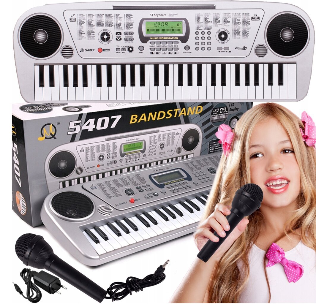 Pianinas vaikams su mikrofonu, MQ5407 kaina ir informacija | Lavinamieji žaislai | pigu.lt