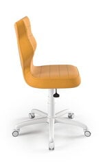 Vaikiška kėdė Entelo Petit White Velvet, geltona kaina ir informacija | Biuro kėdės | pigu.lt
