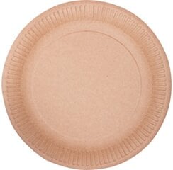 Одноразовая тарелка Pure, белая, бумага/с покрытием, D 15 см, 100 шт. цена и информация | Праздничная одноразовая посуда | pigu.lt