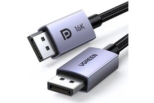 Ugreen DisplayPort 2.1, 1m kaina ir informacija | Kabeliai ir laidai | pigu.lt
