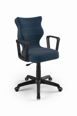 Darbo kėdė Norm Velvet 24, juoda kaina ir informacija | Biuro kėdės | pigu.lt