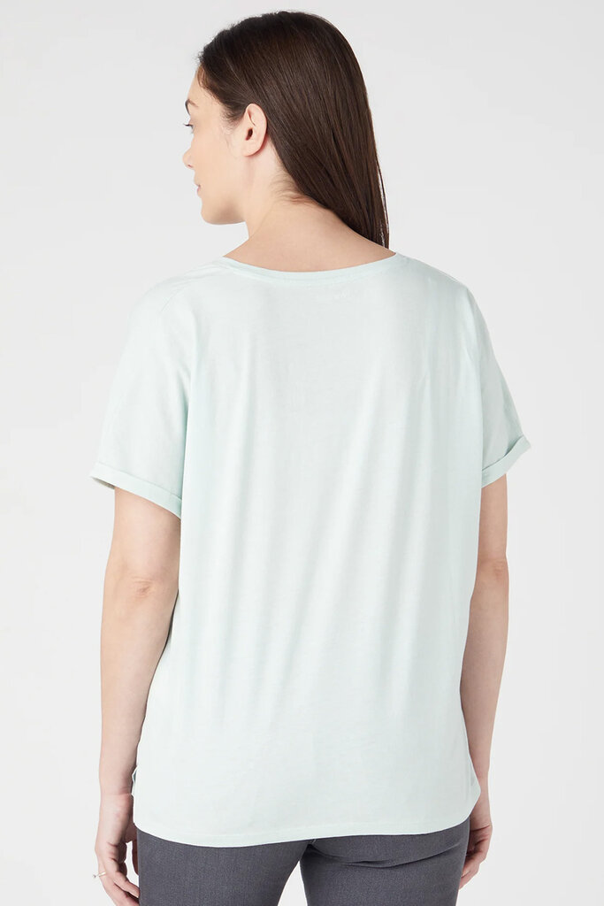 Marškinėliai moterims Wrangler, mėlyni kaina ir informacija | Marškinėliai moterims | pigu.lt