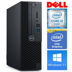 DELL 3060 SFF i5-8500 8GB 1TB DVD WIN11Pro цена и информация | Стационарные компьютеры | pigu.lt