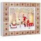 Pildomas medinių dėžučių advento kalendorius kaina ir informacija | Kalėdinės dekoracijos | pigu.lt