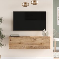 TV staliukas Asir, 100x29,1x29,6cm, rudas kaina ir informacija | TV staliukai | pigu.lt