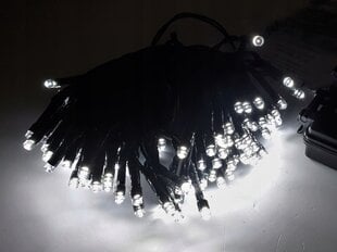 Cortina balta eglutės girlianda 10,5m 100 LED kaina ir informacija | Girliandos | pigu.lt