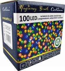 Cortina spalvota eglutės girlianda 10,5m 100 LED kaina ir informacija | Girliandos | pigu.lt