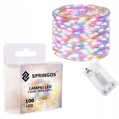 Springos spalvota girlianda 10,2 m 51 - 100 LED kaina ir informacija | Girliandos | pigu.lt