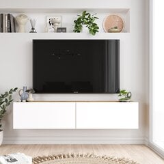 TV staliukas Asir, 140x29,1x31,6cm, baltas kaina ir informacija | TV staliukai | pigu.lt