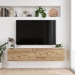 Подставка под телевизор Asir, 140x29,1x31,6см, коричневая цена и информация | Тумбы под телевизор | pigu.lt