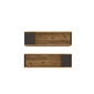 Sieninė lentyna Asir, 100x29,6x22cm, ruda kaina ir informacija | Lentynos | pigu.lt