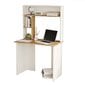 Rašomasis stalas Asir, 90x148,6x51,6cm, baltas/smėlio spalvos kaina ir informacija | Kompiuteriniai, rašomieji stalai | pigu.lt