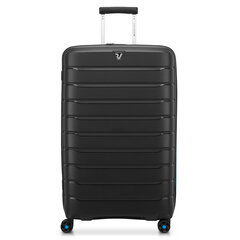 Большой чемодан Roncato ButterflyNeon, черный цена и информация | Чемоданы, дорожные сумки | pigu.lt