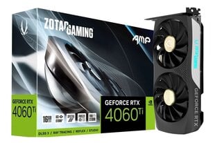 Zotac Gaming GeForce RTX 4060 Ti AMP (ZT-D40620F-10M) kaina ir informacija | Vaizdo plokštės (GPU) | pigu.lt