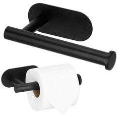 Держатель туалетной бумаги, Black цена и информация | Аксессуары для ванной комнаты | pigu.lt