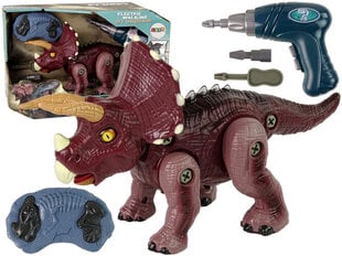 Prisukamas dinozauras su grąžtu ir nuotolinio valdymo pultu цена и информация | Игрушки для мальчиков | pigu.lt