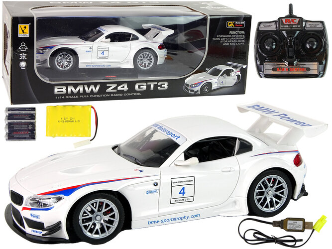 Automobilis BMW Z4 su nuotolinio valdymo pultu Rastar, baltas kaina ir informacija | Žaislai berniukams | pigu.lt