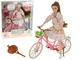 Lėlė su dviračiu Emily kaina ir informacija | Žaislai mergaitėms | pigu.lt