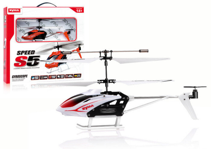 Sraigtasparnis su nuotolinio valdymo pultu Syma S5, baltas kaina ir informacija | Žaislai berniukams | pigu.lt