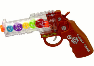 Šautuvas su šviesom ir garsais, rudas kaina ir informacija | Žaislai berniukams | pigu.lt