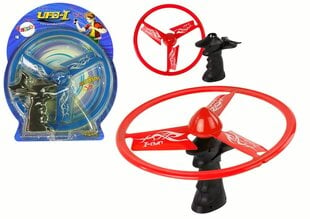 Skraidantis diskas Ufo Lean Toys, raudonas kaina ir informacija | Žaislai berniukams | pigu.lt