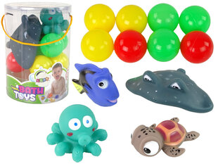 Набор резиновых игрушек для ванной цена и информация | Игрушки для малышей | pigu.lt