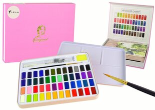 Akvarelinių dažų rinkinys Lean Toys, 48 spalvos kaina ir informacija | Lavinamieji žaislai | pigu.lt