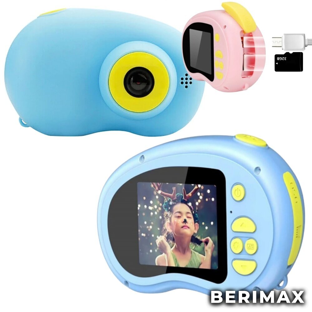Vaikiškas fotoaparatas su ekranu Berimax Summer Vacation R kaina ir informacija | Lavinamieji žaislai | pigu.lt