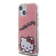 Hello Kitty HKHMP15SPGHCKD iPhone 15 6.1" złoty|gold hardcase Leather Kitty Head MagSafe цена и информация | Чехлы для телефонов | pigu.lt