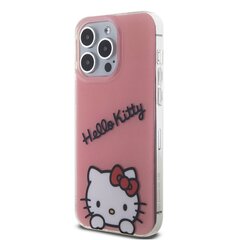 Hello Kitty HKHMP15SPGHCKD iPhone 15 6.1" złoty|gold hardcase Leather Kitty Head MagSafe цена и информация | Чехлы для телефонов | pigu.lt