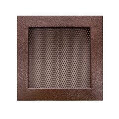 Grotelės židiniui HEARTH, vario spalvos, 170 x 170 mm kaina ir informacija | Priedai šildymo įrangai | pigu.lt