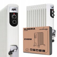 Tepalinis radiatorius Lehmann Kanwod Almeria, 2500W, baltas цена и информация | Обогреватели | pigu.lt