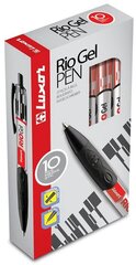 Automatinis gelinis rašiklis Luxor 0.5 mm, raudonas kaina ir informacija | Rašymo priemonės | pigu.lt