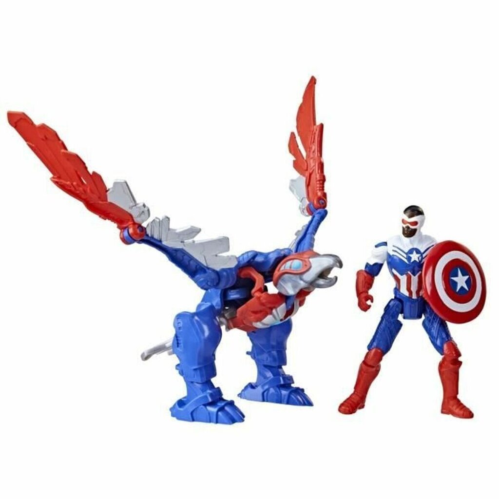 Figūrėlių rinkinys Hasbro Marvel Mechstrike Mechasaurs Captain America & Redwing kaina ir informacija | Žaislai berniukams | pigu.lt