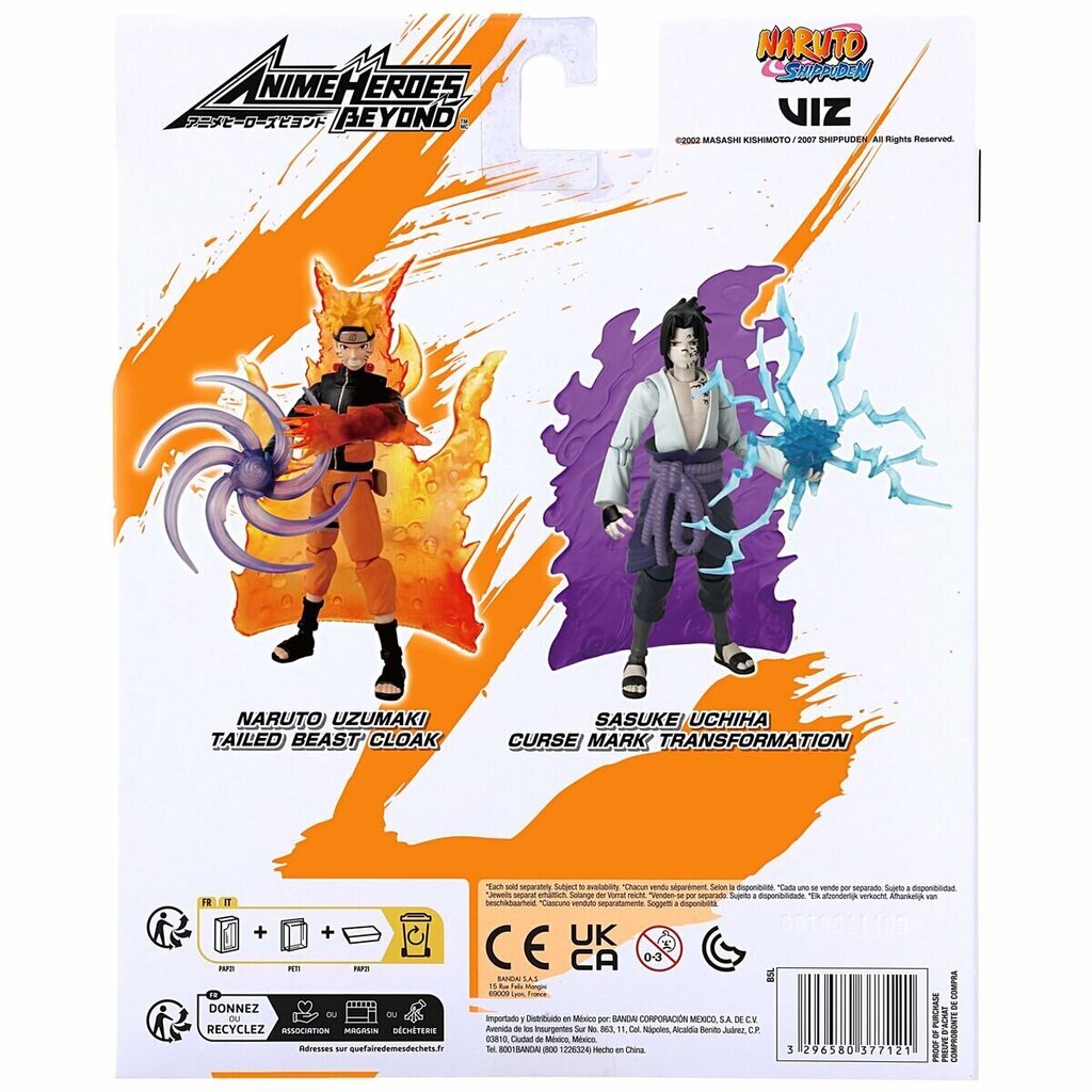 Bandai Naruto Shippuden Anime Heroes Beyond Sasuke Uchiha kaina ir informacija | Žaidėjų atributika | pigu.lt