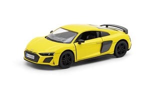 Žaislinis automobilis KinSmart, 2020 Audi R8 Coupé, geltonas kaina ir informacija | Žaislai berniukams | pigu.lt