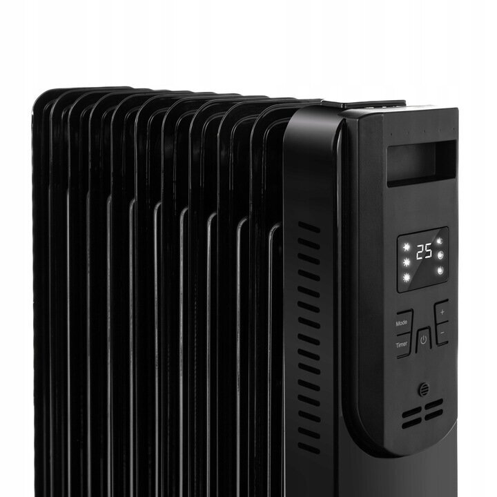 Tepalinis radiatorius Lehmann Alisar, 2500W, juodas kaina ir informacija | Šildytuvai | pigu.lt
