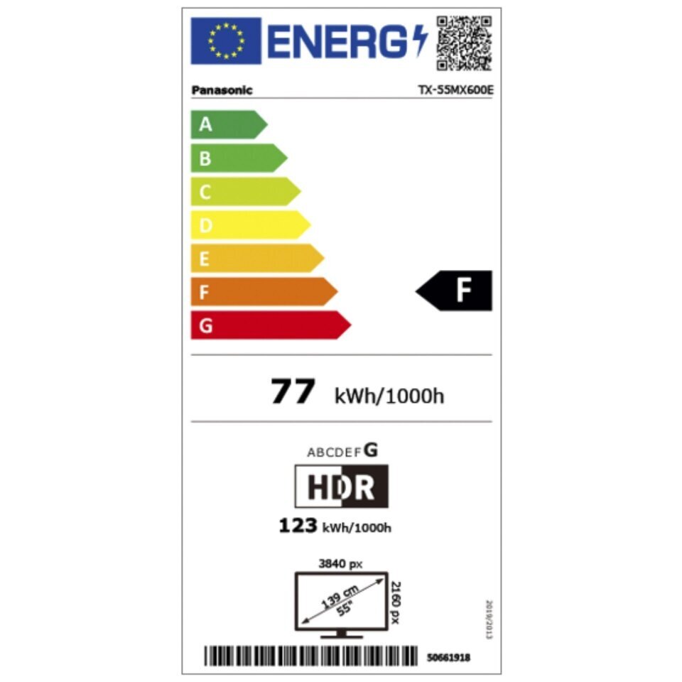 Panasonic TX-55MX600E kaina ir informacija | Televizoriai | pigu.lt