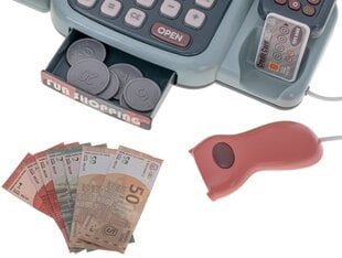 Žaislinis kasos aparatas su garsu ir priedais, 24 d., rožinis kaina ir informacija | Žaislai mergaitėms | pigu.lt