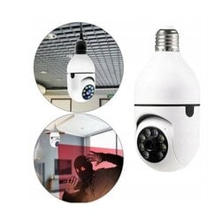 E27 Беспроводная IP камера-лампа Wi-Fi 1080P 360° цена и информация | Камеры видеонаблюдения | pigu.lt