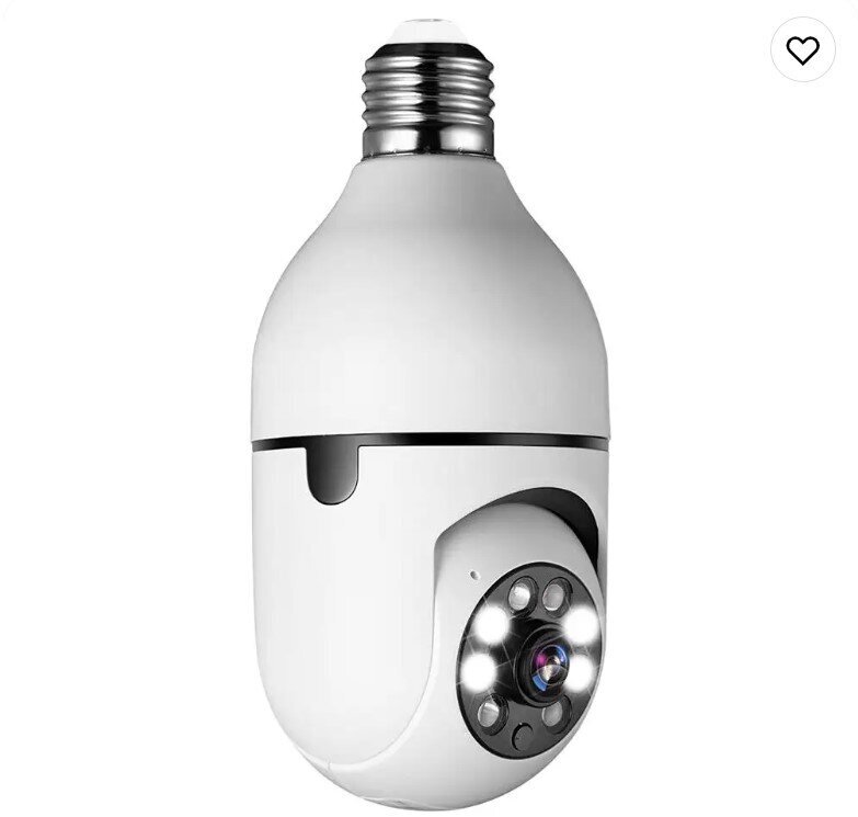 Belaidė kamera-lempa E27 360° WiFi kaina ir informacija | Stebėjimo kameros | pigu.lt