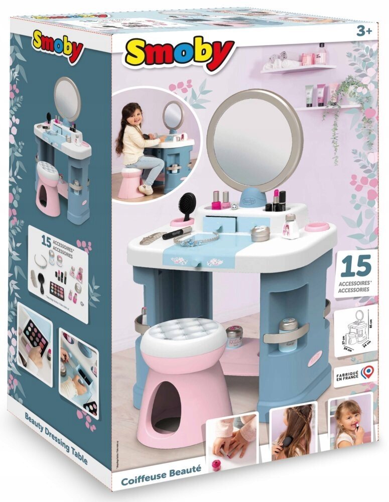 Kosmetinis staliukas Smoby My Beauty цена и информация | Žaislai mergaitėms | pigu.lt