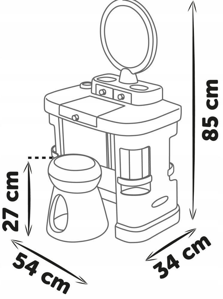 Kosmetinis staliukas Smoby My Beauty цена и информация | Žaislai mergaitėms | pigu.lt