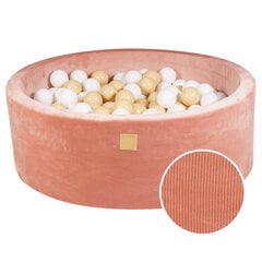Apvalus baseinas su kamuolukais MeowBaby, 200 kamuoliukų, rožinis цена и информация | Игрушки для малышей | pigu.lt
