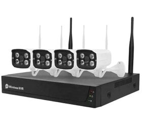 Комплект системы видеонаблюдения Tuya 4-канальный WIFI цена и информация | Камеры видеонаблюдения | pigu.lt